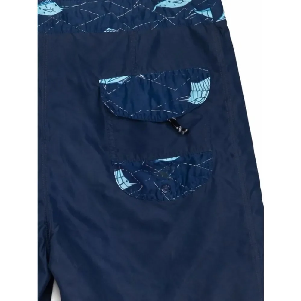 Salty Crew Flyer Boardshorts Mens 32 Navy Blue Surf Swim Hybrid Shorts
